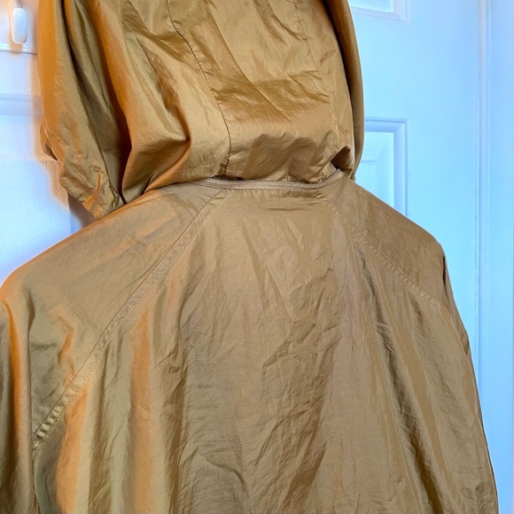 Frank & Oak Unisex Mustard Hooded Windbreaker Jacket - Picture 4 of 16